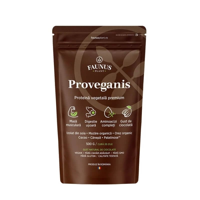 Pudra proteica vegetala 500g, Faunus Plant Pudra proteica vegetala 500g, Faunus Plant