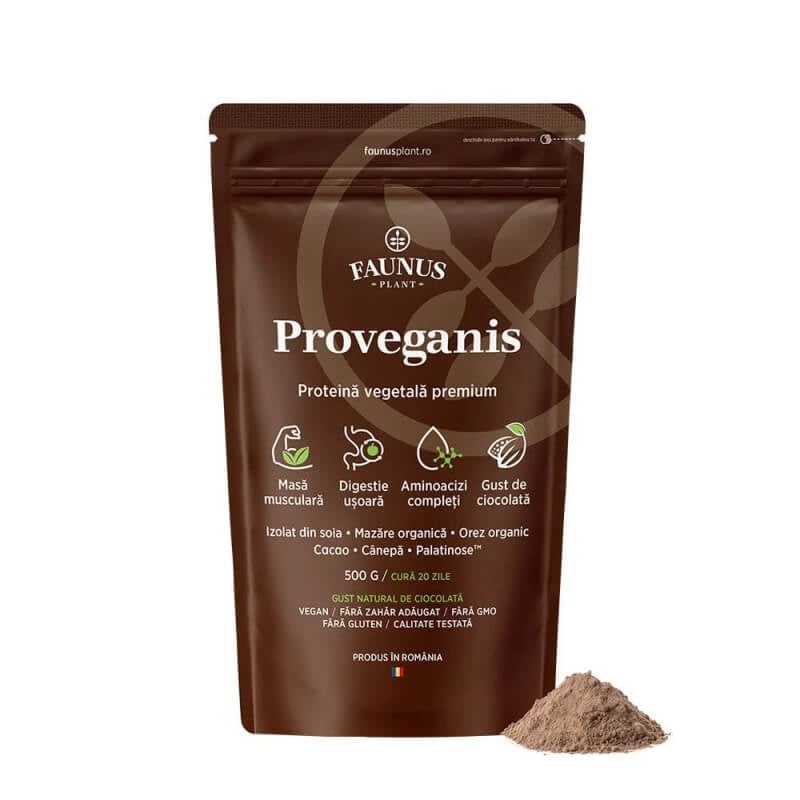 Pudra proteica vegetala 500g, Faunus Plant Pudra proteica vegetala 500g, Faunus Plant