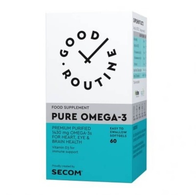 Pure Omega 3 Good Routine, 60 capsule gelatinoase moi, Secom Pure Omega 3 Good Routine, 60 capsule gelatinoase moi, Secom