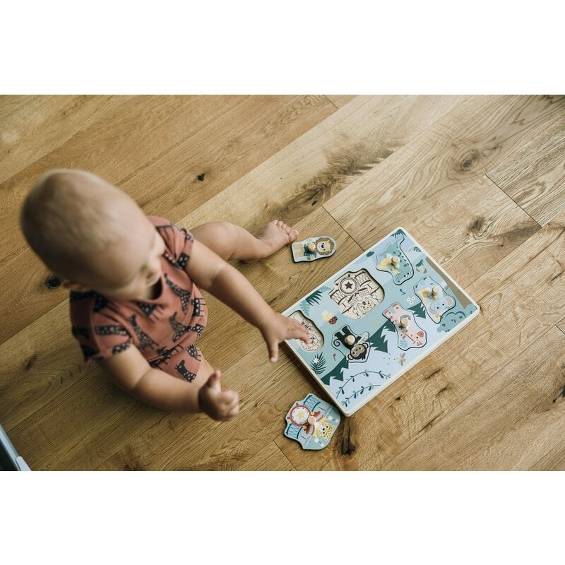 Puzzle muzical din lemn, Free2Play, Cu animalute din jungla, Cu sunete, Cu maner, Stimuleaza simturile, invatarea prin joc si imaginatia, 30x21,5x3,5 cm, Jungle Puzzle muzical din lemn, Free2Play, Cu animalute din jungla, Cu sunete, Cu maner, Stimuleaza simturile, invatarea prin joc si imaginatia, 30x21,5x3,5 cm, Jungle