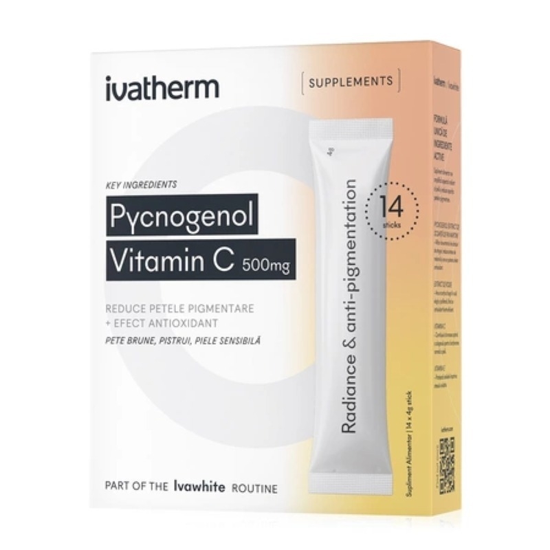 Pycnogenol si Vitamina C 500 mg, 14 plicuri, Ivatherm Pycnogenol si Vitamina C 500 mg, 14 plicuri, Ivatherm