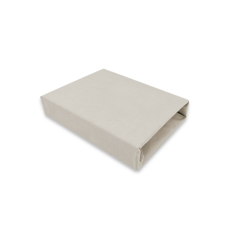 Qmini - Cearceaf cu elastic pentru patut co-sleeper, Theo, Dimensiune 85 x 46 cm, Din bumbac certificat Oeko Tex Standard 100, Beige Qmini - Cearceaf cu elastic pentru patut co-sleeper, Theo, Dimensiune 85 x 46 cm, Din bumbac certificat Oeko Tex Standard 100, Beige