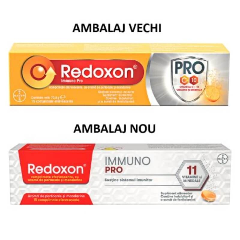 Redoxon Immuno Pro, 1000 mg, 15 comprimate efervescente, Bayer Redoxon Immuno Pro, 1000 mg, 15 comprimate efervescente, Bayer