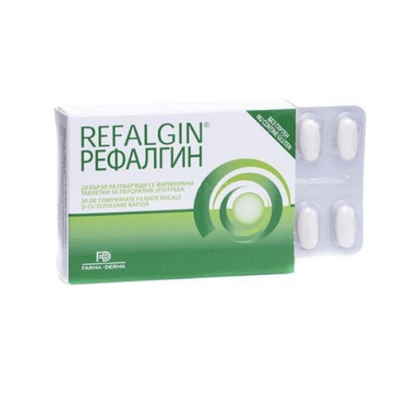 Refalgin, 20 comprimate, Farma-Derma Refalgin, 20 comprimate, Farma-Derma