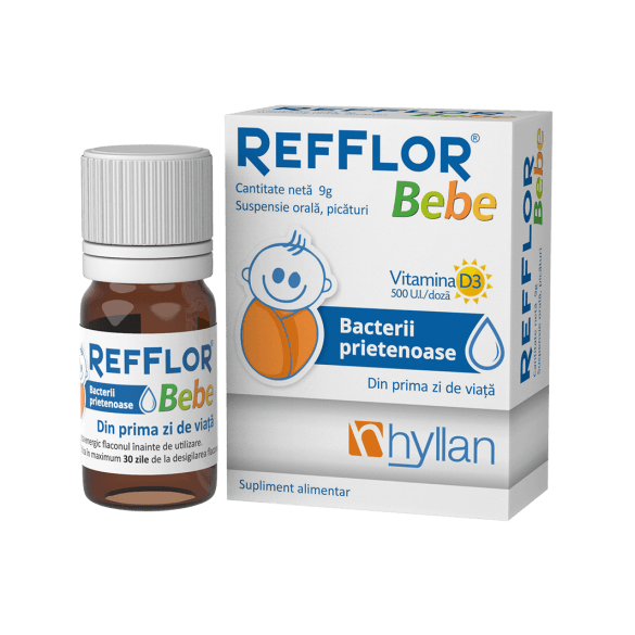 Refflor Bebe suspensie orala, 9 g, Hyllan Refflor Bebe suspensie orala, 9 g, Hyllan