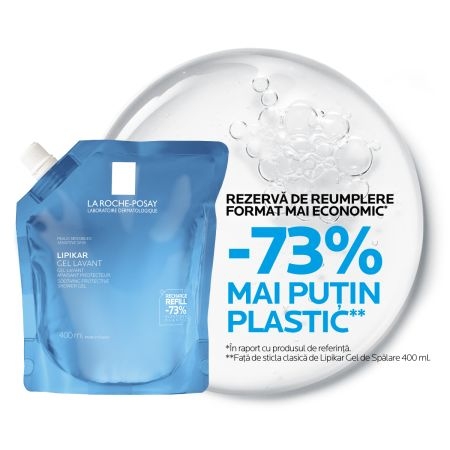 Rezerva gel lavant Lipikar, 400 ml, La Roche-Posay Rezerva gel lavant Lipikar, 400 ml, La Roche-Posay