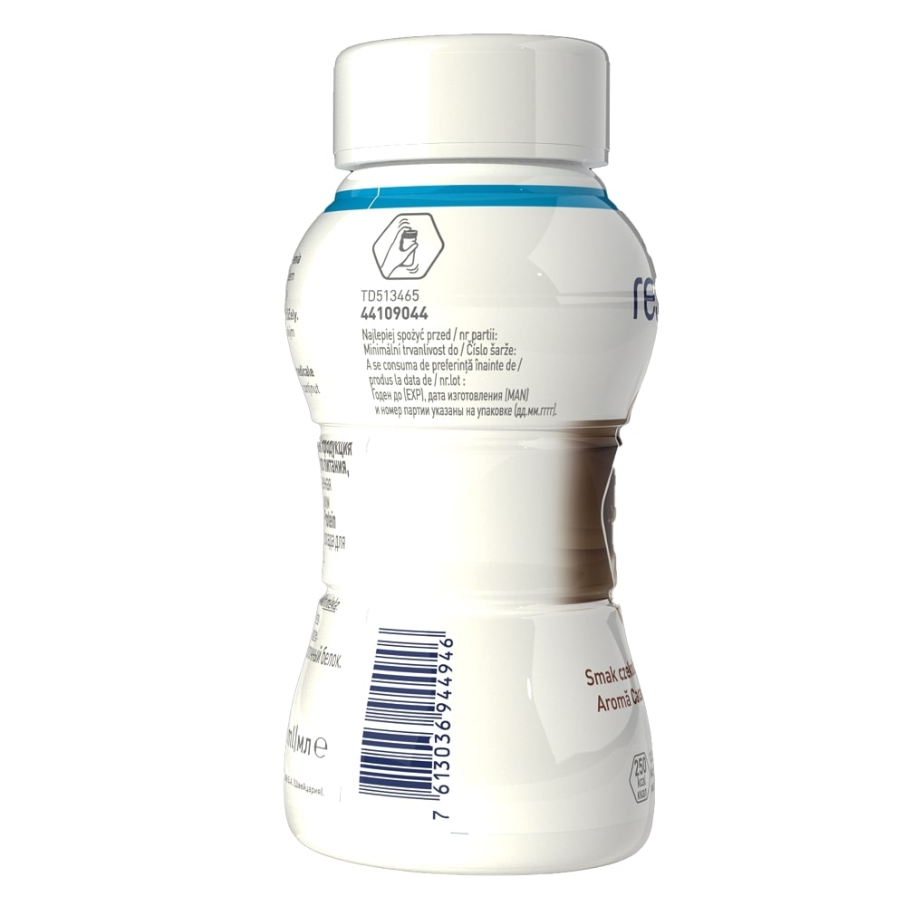 Resource 2.0 + Protein cu aroma de cacao fara gluten, 4 x 200 ml, Nestle Resource 2.0 + Protein cu aroma de cacao fara gluten, 4 x 200 ml, Nestle