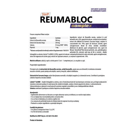 Reumabloc Complex, 30 comprimate, Sun Wave Pharma Reumabloc Complex, 30 comprimate, Sun Wave Pharma