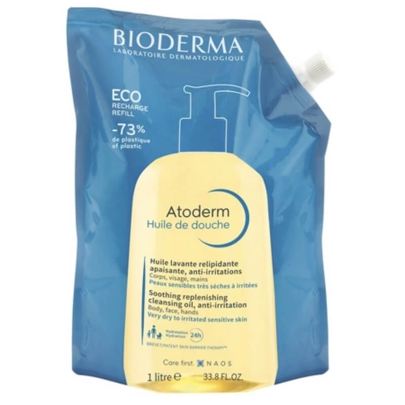 Rezerva eco ulei de dus Atoderm, 1000 ml, Bioderma Rezerva eco ulei de dus Atoderm, 1000 ml, Bioderma