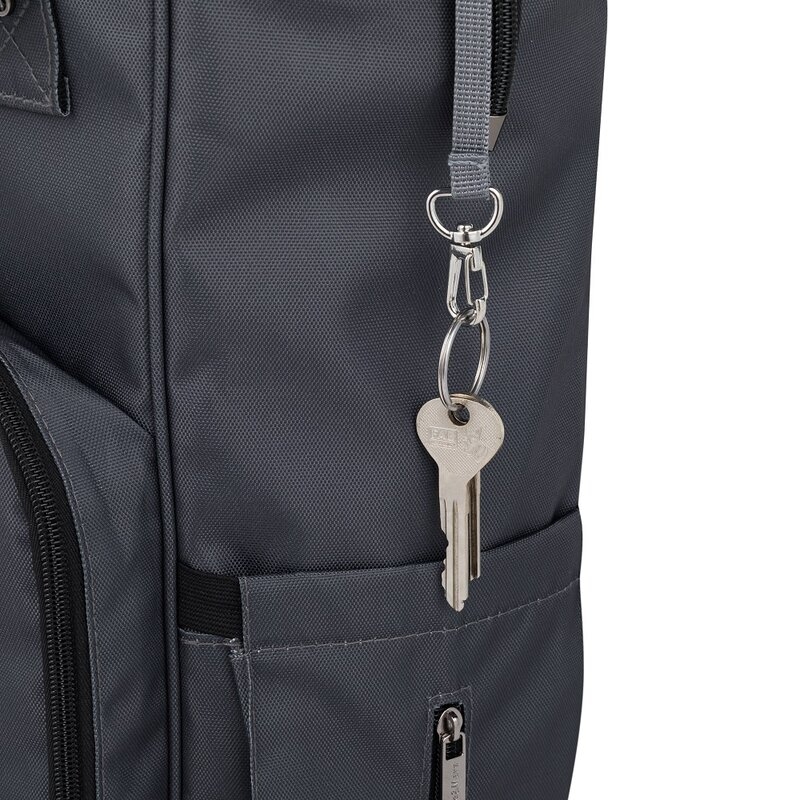 Rucsac pentru mamici, Petite&Mars, Jack, Cu 11 compartimente, Cu buzunare termice, Saltea de infasat inclusa, 30 x 42 x 15 cm, Ultimate Grey