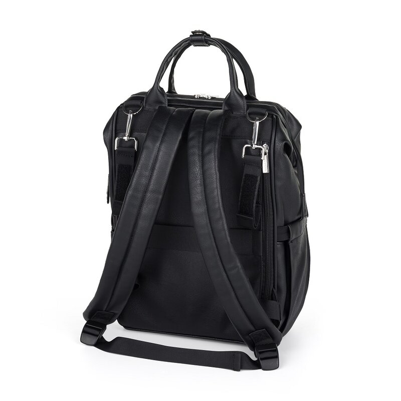 Rucsac pentru mamici, Petite&Mars, Jasper, Cu 12 compartimente, Cu buzunare termice, Saltea de infasat inclusa, 27 x 41 x 14 cm, Absolute Black Rucsac pentru mamici, Petite&Mars, Jasper, Cu 12 compartimente, Cu buzunare termice, Saltea de infasat inclusa, 27 x 41 x 14 cm, Absolute Black