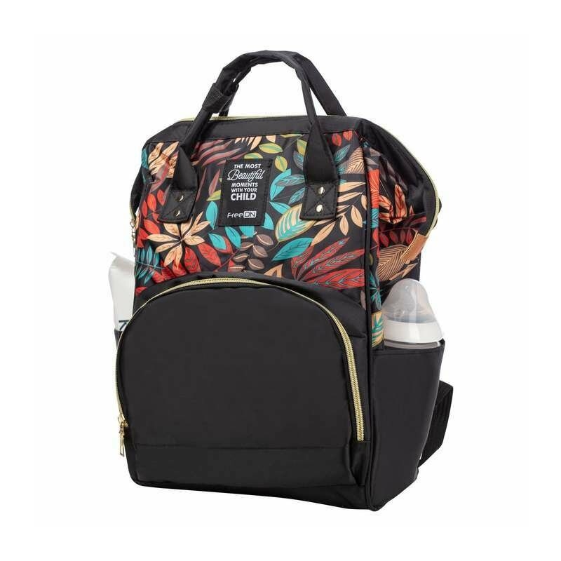 Rucsac pentru mamici, Simply, Cu multiple compartimente, FreeON, 25 x 16 x 40cm, Black Rucsac pentru mamici, Simply, Cu multiple compartimente, FreeON, 25 x 16 x 40cm, Black