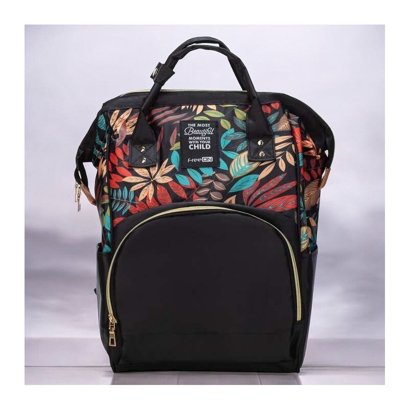 Rucsac pentru mamici, Simply, Cu multiple compartimente, FreeON, 25 x 16 x 40cm, Black Rucsac pentru mamici, Simply, Cu multiple compartimente, FreeON, 25 x 16 x 40cm, Black