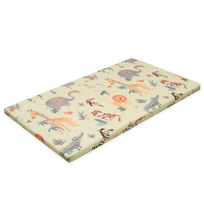 Saltea patut bebe, New Baby, Zoo, Din spuma, Cu husa detasabila, 120x60x5 cm, 0 luni+, Multicolor Saltea patut bebe, New Baby, Zoo, Din spuma, Cu husa detasabila, 120x60x5 cm, 0 luni+, Multicolor