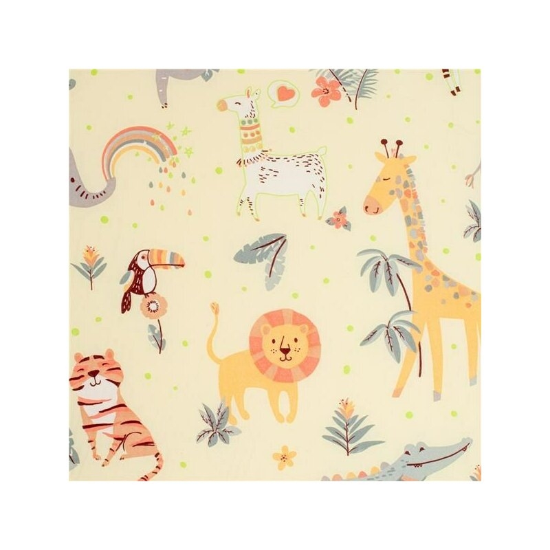 Saltea patut bebe, New Baby, Zoo, Din spuma, Cu husa detasabila, 120x60x5 cm, 0 luni+, Multicolor Saltea patut bebe, New Baby, Zoo, Din spuma, Cu husa detasabila, 120x60x5 cm, 0 luni+, Multicolor