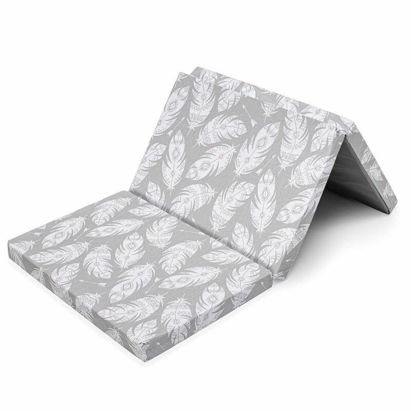 Salteluta pliabila, New Baby, Standard, Pentru patut, Cu geanta de transport inclusa, Cu husa detasabila din bumbac, Din spuma, 120x60x5 cm, 0 luni+, Feather Salteluta pliabila, New Baby, Standard, Pentru patut, Cu geanta de transport inclusa, Cu husa detasabila din bumbac, Din spuma, 120x60x5 cm, 0 luni+, Feather