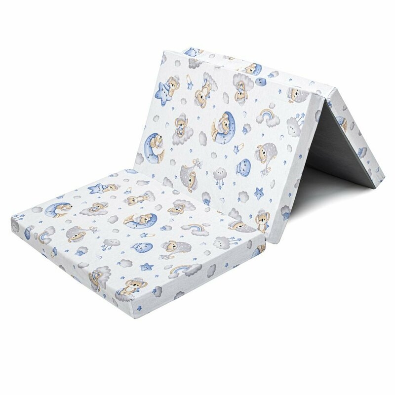 Salteluta pliabila, New Baby, Standard, Pentru patut, Cu geanta de transport inclusa, Cu husa detasabila din bumbac, Din spuma, 120x60x5 cm, 0 luni+, Koala Blue Salteluta pliabila, New Baby, Standard, Pentru patut, Cu geanta de transport inclusa, Cu husa detasabila din bumbac, Din spuma, 120x60x5 cm, 0 luni+, Koala Blue