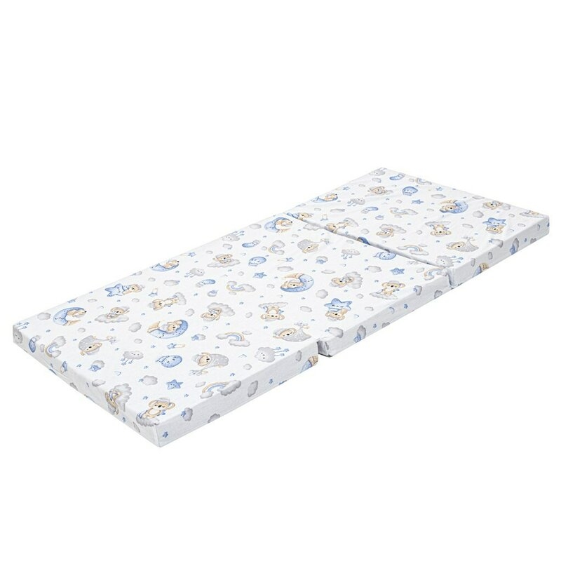 Salteluta pliabila, New Baby, Standard, Pentru patut, Cu geanta de transport inclusa, Cu husa detasabila din bumbac, Din spuma, 120x60x5 cm, 0 luni+, Koala Blue Salteluta pliabila, New Baby, Standard, Pentru patut, Cu geanta de transport inclusa, Cu husa detasabila din bumbac, Din spuma, 120x60x5 cm, 0 luni+, Koala Blue