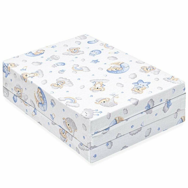 Salteluta pliabila, New Baby, Standard, Pentru patut, Cu geanta de transport inclusa, Cu husa detasabila din bumbac, Din spuma, 120x60x5 cm, 0 luni+, Koala Blue Salteluta pliabila, New Baby, Standard, Pentru patut, Cu geanta de transport inclusa, Cu husa detasabila din bumbac, Din spuma, 120x60x5 cm, 0 luni+, Koala Blue