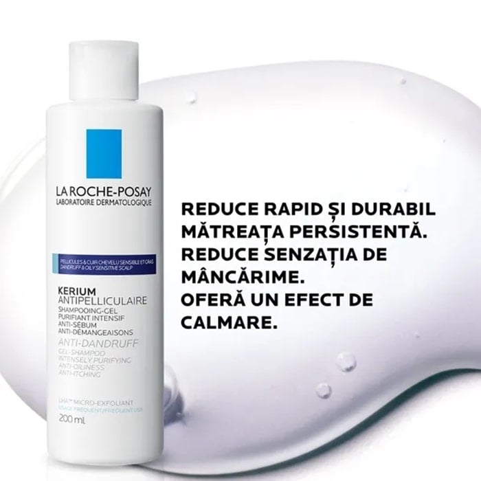 Sampon anti-matreata Kerium, 200 ml, La Roche-Posay Sampon anti-matreata Kerium, 200 ml, La Roche-Posay