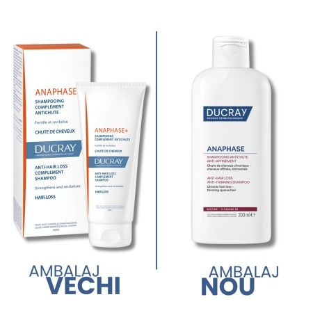 Sampon complementar impotriva caderii parului reactiva Anaphase, 200 ml, Ducray Sampon complementar impotriva caderii parului reactiva Anaphase, 200 ml, Ducray