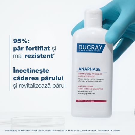 Sampon complementar impotriva caderii parului reactiva Anaphase, 200 ml, Ducray Sampon complementar impotriva caderii parului reactiva Anaphase, 200 ml, Ducray