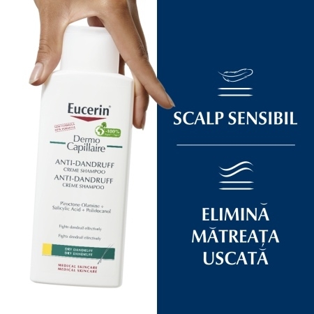 Sampon crema impotriva matretii uscate Dermo Capillaire, 250 ml, Eucerin