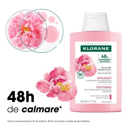 Sampon cu extract de bujor Bio, 200 ml, Klorane Sampon cu extract de bujor Bio, 200 ml, Klorane