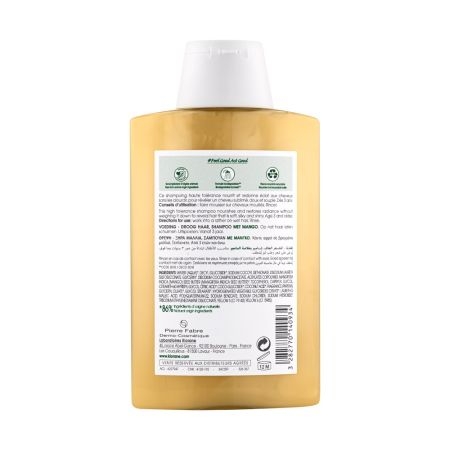Sampon cu unt de mango Bio, 200 ml, Klorane Sampon cu unt de mango Bio, 200 ml, Klorane