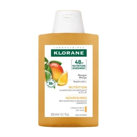 Sampon cu unt de mango Bio, 200 ml, Klorane Sampon cu unt de mango Bio, 200 ml, Klorane