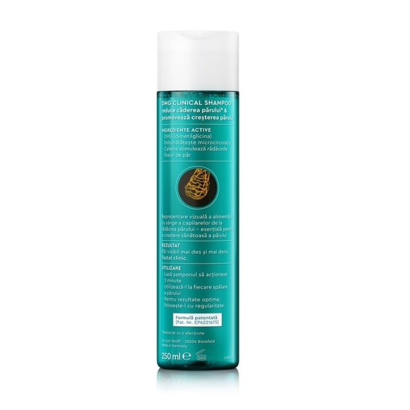Sampon impotriva caderii parului DMG Clinical, 250 ml, Plantur Sampon impotriva caderii parului DMG Clinical, 250 ml, Plantur