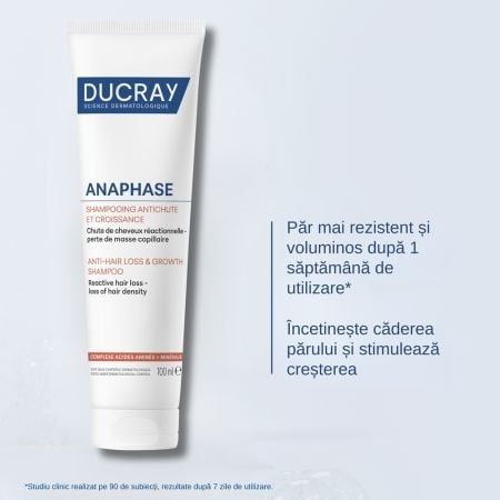 Sampon impotriva caderii reactive a parului Anaphase, 100 ml, Ducray Sampon impotriva caderii reactive a parului Anaphase, 100 ml, Ducray