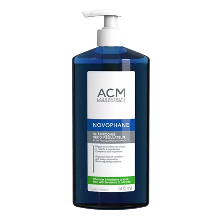 Sampon seboreglator pentru par cu tendinta de ingrasare Novophane, 500 ml, Acm Sampon seboreglator pentru par cu tendinta de ingrasare Novophane, 500 ml, Acm