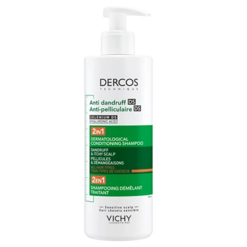 Sampon si balsam 2 in 1 anti-matreata pentru toate tipurile de par Dercos, 390 ml, Vichy Sampon si balsam 2 in 1 anti-matreata pentru toate tipurile de par Dercos, 390 ml, Vichy