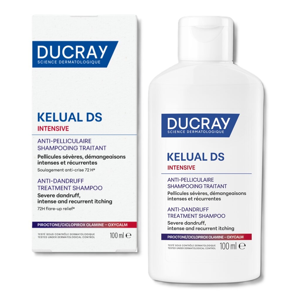 Sampon tratament anti-matreata severa si anti-mancarimi Kelual DS Intensive, 100 ml, Ducray Sampon tratament anti-matreata severa si anti-mancarimi Kelual DS Intensive, 100 ml, Ducray