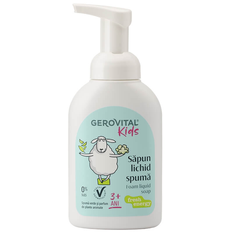 Sapun lichid spuma Fresh Energy Kids, 300 ml, Gerovital Sapun lichid spuma Fresh Energy Kids, 300 ml, Gerovital