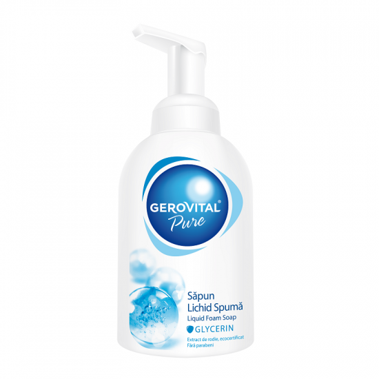 Gerovital - Sapun lichid spuma Glycerin 300ml Gerovital - Sapun lichid spuma Glycerin 300ml