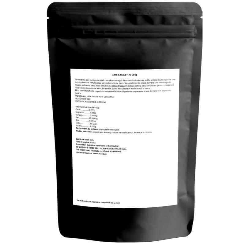 Sare Celtica fina, 250 g, Niavis Sare Celtica fina, 250 g, Niavis