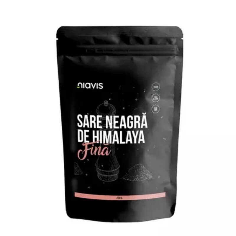 Sare neagra de Himalaya fina, 250 g, Niavis Sare neagra de Himalaya fina, 250 g, Niavis