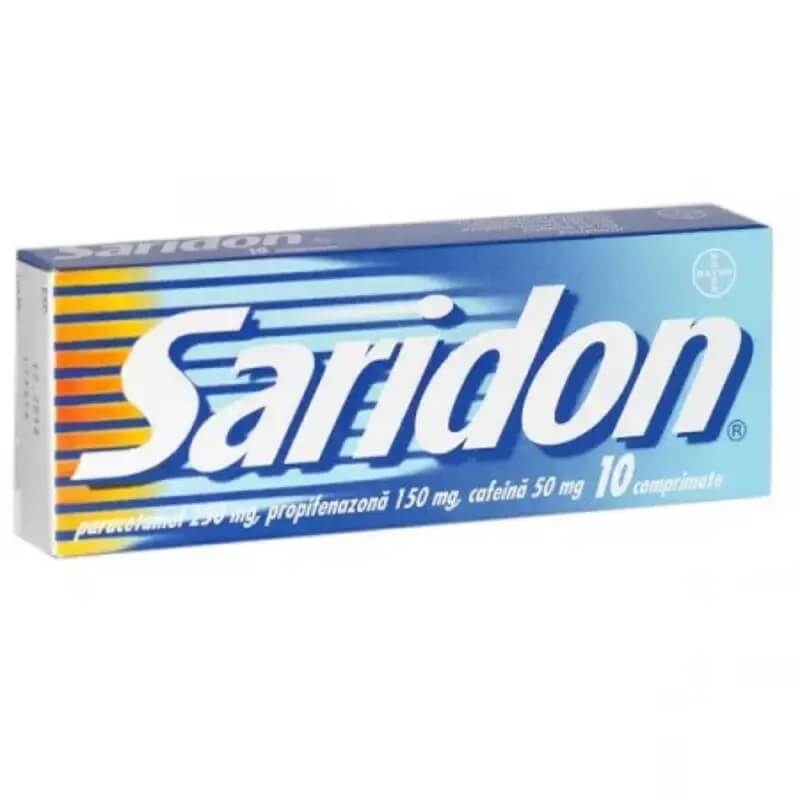 Saridon, 10 comprimate, Bayer Saridon, 10 comprimate, Bayer