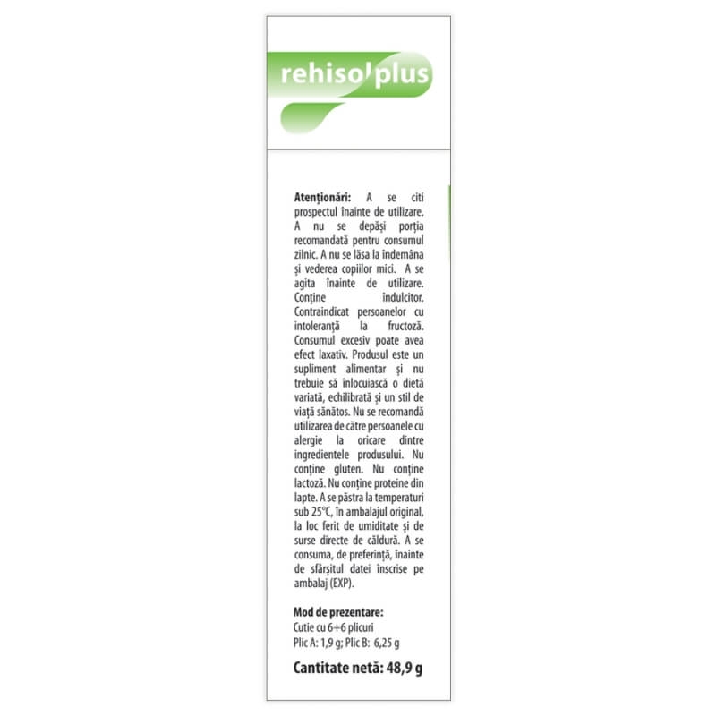 Saruri de rehidratare Rehisol Plus, 6 + 6 plicuri, Dr. Phyto Saruri de rehidratare Rehisol Plus, 6 + 6 plicuri, Dr. Phyto