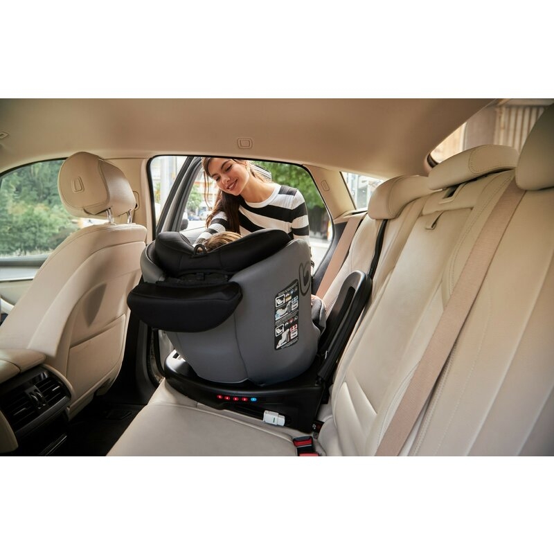 Scaun auto, Be Cool, Easy I-Size, Rotire 360 grade, 40 - 150 cm, 0 - 36 kg, Cu Isofix si Centura Top Tether, Conform cu standardul european de securitate ECE R129, Antracita Scaun auto, Be Cool, Easy I-Size, Rotire 360 grade, 40 - 150 cm, 0 - 36 kg, Cu Isofix si Centura Top Tether, Conform cu standardul european de securitate ECE R129, Antracita