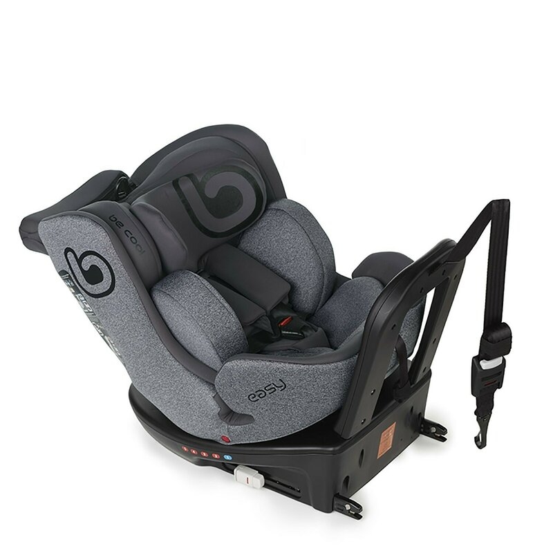 Scaun auto, Be Cool, Easy I-Size, Rotire 360 grade, 40 - 150 cm, 0 - 36 kg, Cu Isofix si Centura Top Tether, Conform cu standardul european de securitate ECE R129, Antracita Scaun auto, Be Cool, Easy I-Size, Rotire 360 grade, 40 - 150 cm, 0 - 36 kg, Cu Isofix si Centura Top Tether, Conform cu standardul european de securitate ECE R129, Antracita