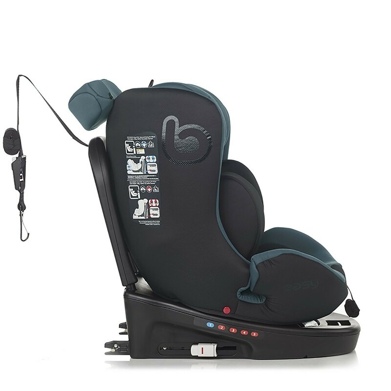 Scaun auto, Be Cool, Easy I-Size, Rotire 360 grade, 40 - 150 cm, 0 - 36 kg, Cu Isofix si Centura Top Tether, Conform cu standardul european de securitate ECE R129, Antracita Scaun auto, Be Cool, Easy I-Size, Rotire 360 grade, 40 - 150 cm, 0 - 36 kg, Cu Isofix si Centura Top Tether, Conform cu standardul european de securitate ECE R129, Antracita