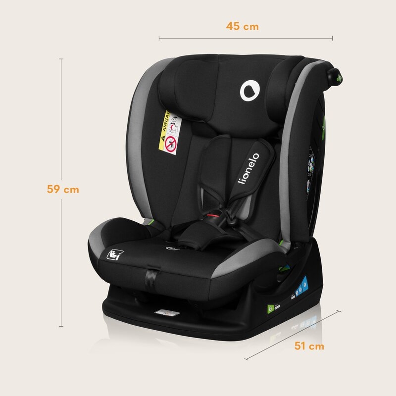 Scaun auto, Lionelo, Aart i-Size, Cu spatar inclinabil in 4 pozitii, Cu tetiera reglabila in 13 pozitii, 0-36 Kg, 40-150 cm, Cu centura siguranta in 3 puncte, Conform cu ECE R129/03, Gri Scaun auto, Lionelo, Aart i-Size, Cu spatar inclinabil in 4 pozitii, Cu tetiera reglabila in 13 pozitii, 0-36 Kg, 40-150 cm, Cu centura siguranta in 3 puncte, Conform cu ECE R129/03, Gri