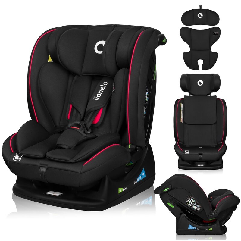 Scaun auto, Lionelo, Aart i-Size, Cu spatar inclinabil in 4 pozitii, Cu tetiera reglabila in 13 pozitii, 0-36 Kg, 40-150 cm, Cu centura siguranta in 3 puncte, Conform cu ECE R129/03, Negru/Rosu Scaun auto, Lionelo, Aart i-Size, Cu spatar inclinabil in 4 pozitii, Cu tetiera reglabila in 13 pozitii, 0-36 Kg, 40-150 cm, Cu centura siguranta in 3 puncte, Conform cu ECE R129/03, Negru/Rosu