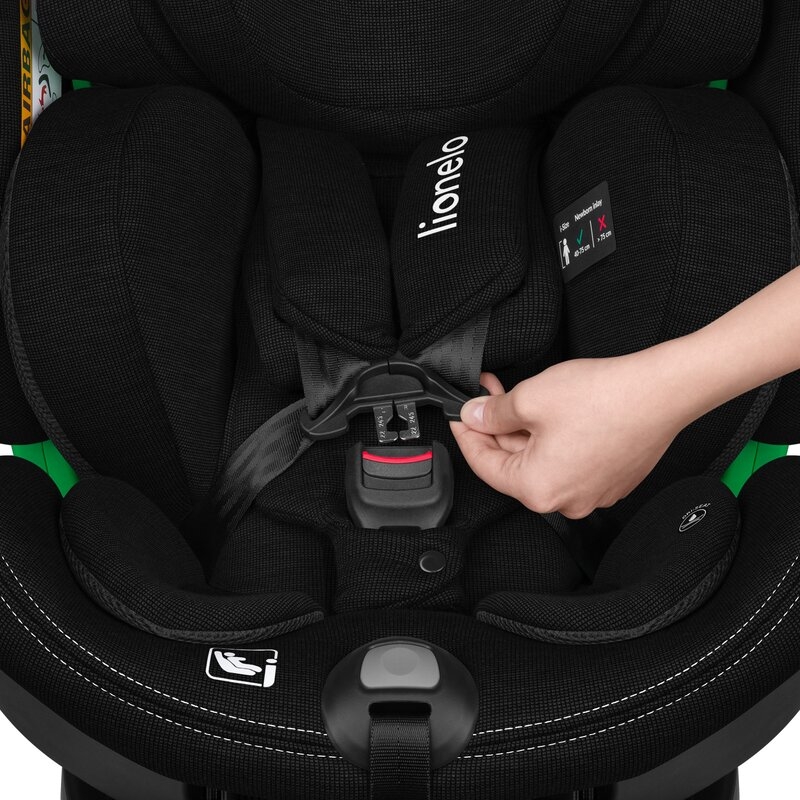 Scaun auto, Lionelo, Harmony i-Size, Rotire 360 grade, Protectie laterala, Cu spatar reglabil in 5 pozitii, Cu tetiera reglabila in 12 pozitii, 0-36 Kg, 40-150 cm, Cu Isofix, Husa din bambus, Conform cu ECE R129, Negru Scaun auto, Lionelo, Harmony i-Size, Rotire 360 grade, Protectie laterala, Cu spatar reglabil in 5 pozitii, Cu tetiera reglabila in 12 pozitii, 0-36 Kg, 40-150 cm, Cu Isofix, Husa din bambus, Conform cu ECE R129, Negru