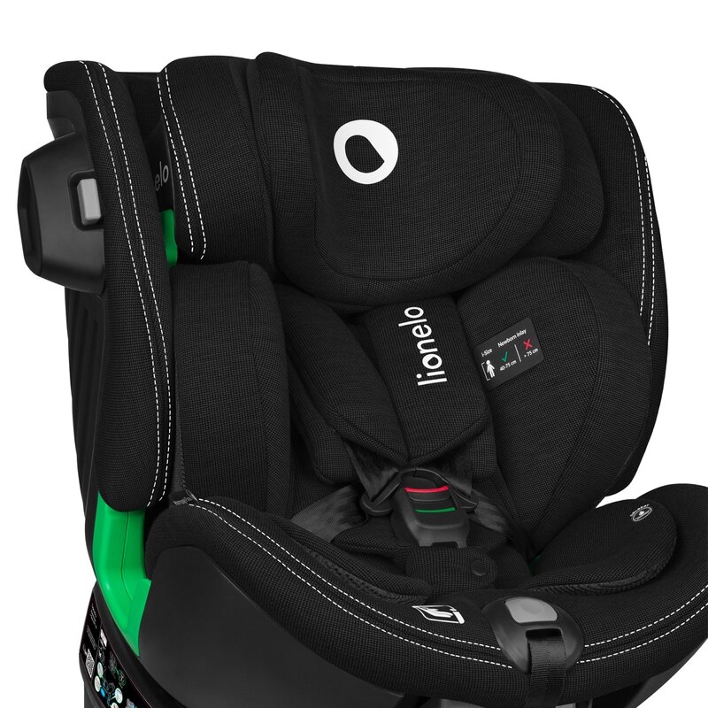 Scaun auto, Lionelo, Harmony i-Size, Rotire 360 grade, Protectie laterala, Cu spatar reglabil in 5 pozitii, Cu tetiera reglabila in 12 pozitii, 0-36 Kg, 40-150 cm, Cu Isofix, Husa din bambus, Conform cu ECE R129, Negru Scaun auto, Lionelo, Harmony i-Size, Rotire 360 grade, Protectie laterala, Cu spatar reglabil in 5 pozitii, Cu tetiera reglabila in 12 pozitii, 0-36 Kg, 40-150 cm, Cu Isofix, Husa din bambus, Conform cu ECE R129, Negru