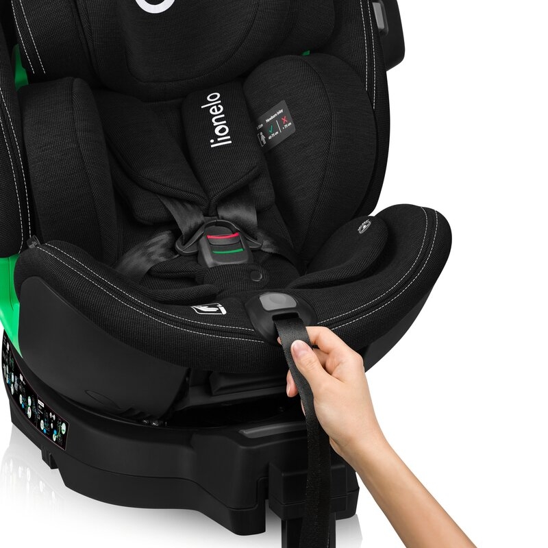Scaun auto, Lionelo, Harmony i-Size, Rotire 360 grade, Protectie laterala, Cu spatar reglabil in 5 pozitii, Cu tetiera reglabila in 12 pozitii, 0-36 Kg, 40-150 cm, Cu Isofix, Husa din bambus, Conform cu ECE R129, Negru Scaun auto, Lionelo, Harmony i-Size, Rotire 360 grade, Protectie laterala, Cu spatar reglabil in 5 pozitii, Cu tetiera reglabila in 12 pozitii, 0-36 Kg, 40-150 cm, Cu Isofix, Husa din bambus, Conform cu ECE R129, Negru