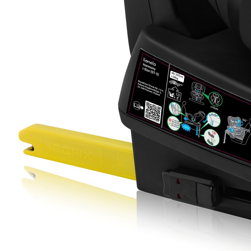 Scaun auto, Lionelo, Harmony i-Size, Rotire 360 grade, Protectie laterala, Cu spatar reglabil in 5 pozitii, Cu tetiera reglabila in 12 pozitii, 0-36 Kg, 40-150 cm, Cu Isofix, Husa din bambus, Conform cu ECE R129, Negru Scaun auto, Lionelo, Harmony i-Size, Rotire 360 grade, Protectie laterala, Cu spatar reglabil in 5 pozitii, Cu tetiera reglabila in 12 pozitii, 0-36 Kg, 40-150 cm, Cu Isofix, Husa din bambus, Conform cu ECE R129, Negru